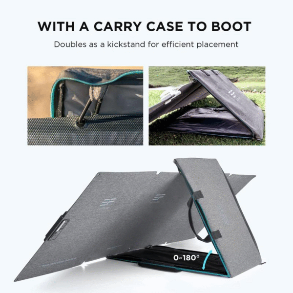 Ecoflow 160W Portable Solar Panel, Foldable Solar Charger with Adjustable Kickstand, Waterproof IP68 for Outdoor Camping RV off Grid System - Image 5