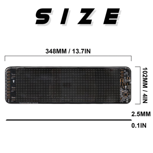 JOYYE LED Sign, LED Car Screen, DIY Text, Patterns & Animations for Car, Store, Flexible Screen Display Animation Message Scrolling Sign APP Control - Image 10
