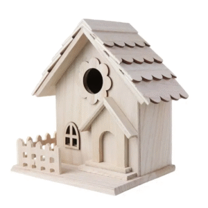 Wooden Birdhouse Kit for Painting and Decorating - Blank Canvas Craft Project