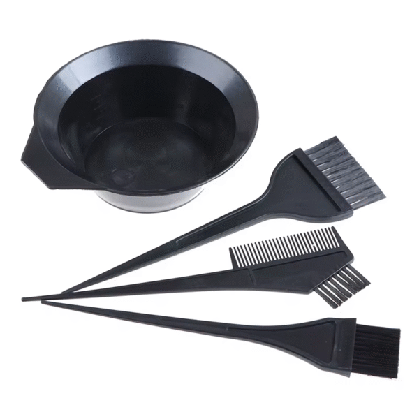 4Pcs Hair Color Dye Bowl Comb Brushes Tool Kit Set Tint Coloring Dye Bowl Comb - Image 5
