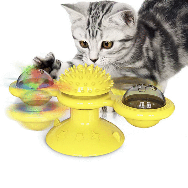 Multifunctional Cat Toy with Glowing Ball & Catnip, Suction Cup Design, Interactive Play & Teeth Massage - Image 8