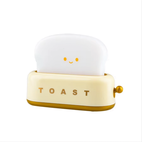 Bread Toast Light Toaster Nightlight Creative Rechargeable Led Lamp Bedroom for Birthday Gift - Image 6