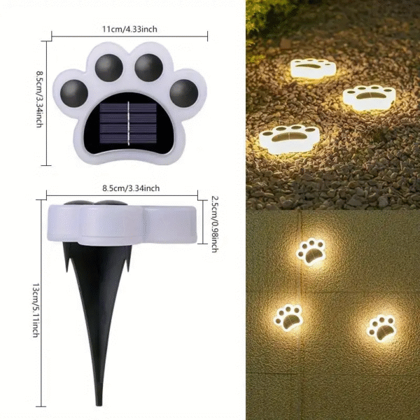 1Pc Solar Cat Claw Buried Light Outdoor Waterproof Outdoor Courtyard Garden Layout Villa Small Yard Decoration Lawn Light - Image 8