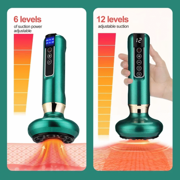 Tricolor Electric Massager Guasha anti Cellulite Vacuum Suction Cup Beauty Health Scraping Infrared Heat Slimming Massage Thera - Image 5