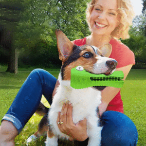 Squeak Dog Toy Interactive Rubber Pet Toys Chew Bite Cleaning Dog Tooth Brush for Aggressive Large Medium Breed 13-36 KG Dogs