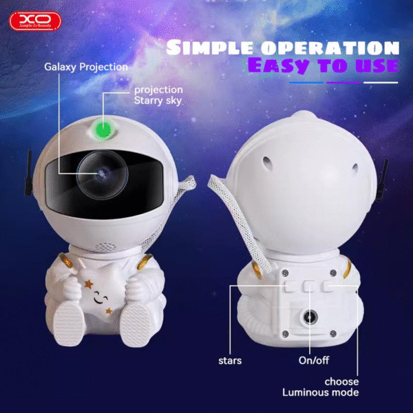Astronaut Projector Night Light for Summer, Astronaut Ceiling LED Light Mini Projector, Rotation Ambient Lighting with Variable Nebula Effect, Spaceman Projector Ambient Lights for Home Bedroom Decor, Room Accessories, Back to School Gifts - Image 8