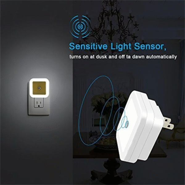 Wireless LED Night Light Sensor Lighting Mini EU US Plug Night Light Lamp for Children Room Bedroom Decoration Lights Lighting - Image 4