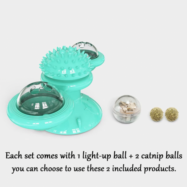 Multifunctional Cat Toy with Glowing Ball & Catnip, Suction Cup Design, Interactive Play & Teeth Massage - Image 5