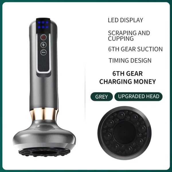 Tricolor Electric Massager Guasha anti Cellulite Vacuum Suction Cup Beauty Health Scraping Infrared Heat Slimming Massage Thera - Image 14