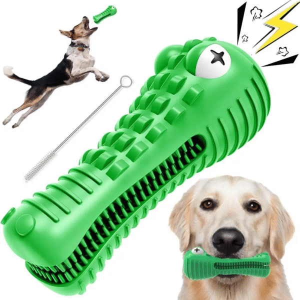 Squeak Dog Toy Interactive Rubber Pet Toys Chew Bite Cleaning Dog Tooth Brush for Aggressive Large Medium Breed 13-36 KG Dogs - Image 2