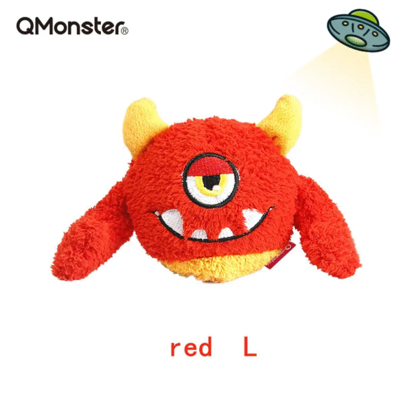 Q-Monster Pet Vocal Toy,Built-In Sound Ball,Fun, Interactive Dog Toys,Fetch & Soft,Sturdy Toy for Indoor Play - Image 9