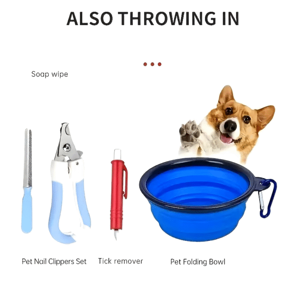 127 Compact Dog and Cat Travelling First Aid Kit with Emergency Supplies and Pet First Aid Manual for Hiking, Camping and Huntin - Image 4