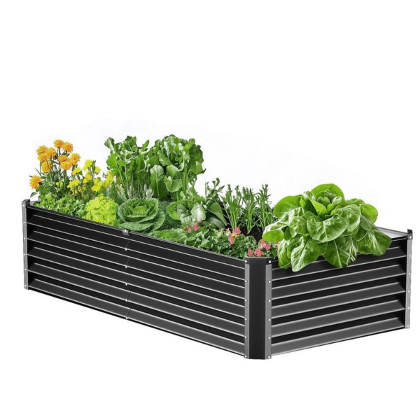 VEVOR Galvanized Raised Garden Bed 80" X 40" X 19" Metal Planter Box, Gray Steel for Growing Vegetables, Flowers, Flowers, Herbs, and Succulents Fathersdaygift - Image 21