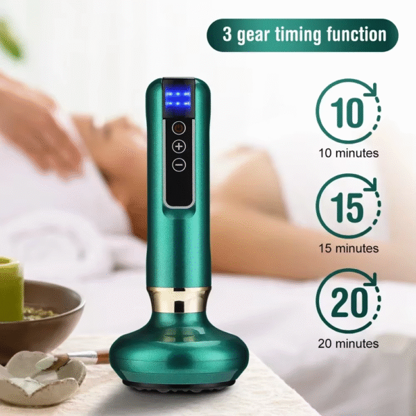 Tricolor Electric Massager Guasha anti Cellulite Vacuum Suction Cup Beauty Health Scraping Infrared Heat Slimming Massage Thera - Image 4