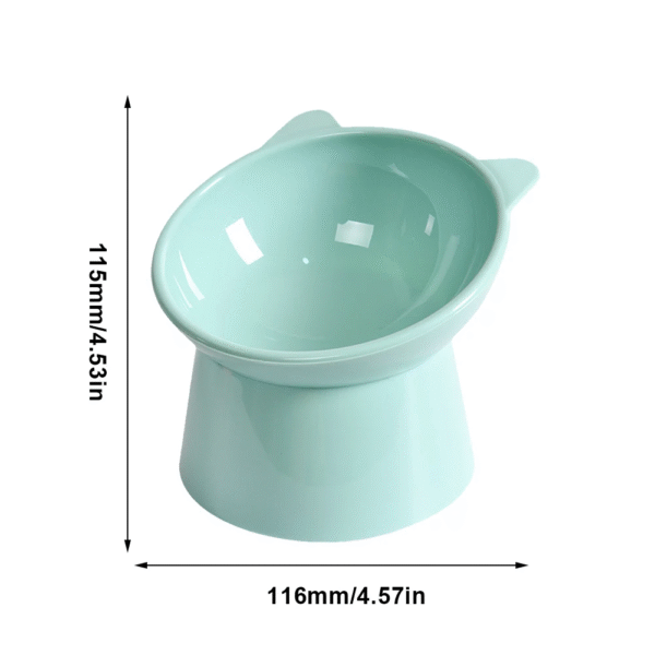 Tilted Cat Food Bowl Elevated Cat Bowl Ergonomic Cat Food Dish anti Vomiting Raised Cat Food Bowl Non Slip for Cats Dogs - Image 7
