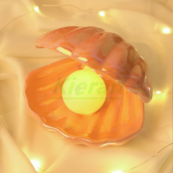 Nordic Modern Shell LED Night Light Bedroom Study Bedside Ceramic Pearl Lamp Living Room Decorative Desktop Ornaments Floor Lamp - Image 8