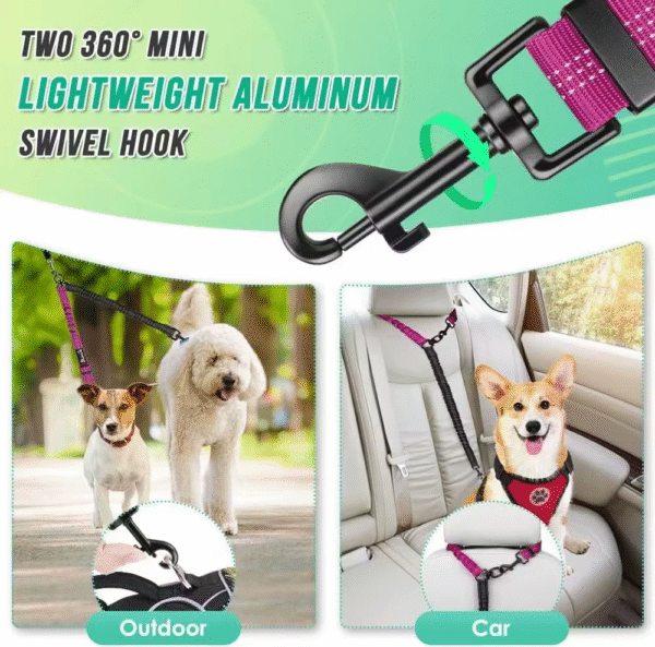 Dual Dog Leash for Large and Small Dogs - Adjustable Double Lead with Shock Absorption - Image 7
