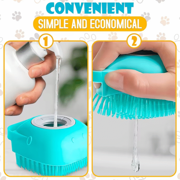 Puppy Dog Bathing Brush Shower Accessories Pet Bath Shampoo Brush Cat Grooming Massage Comb Scrubber Cleaning Grooming Supplies - Image 4