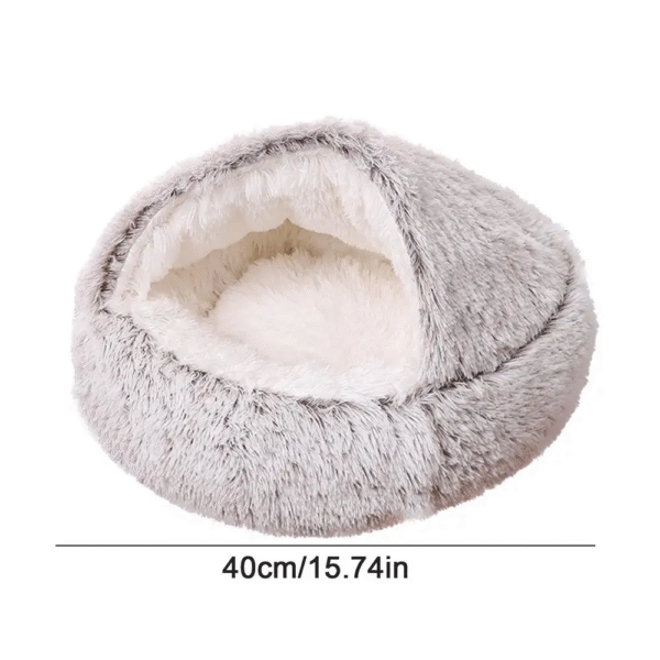 Pet Beds Soft Plush Cats Dogs House Bed for Dog with Slip Resistant Bottom Indoor Cat Cave Bed Machine Washable Pet Supplies - Image 9
