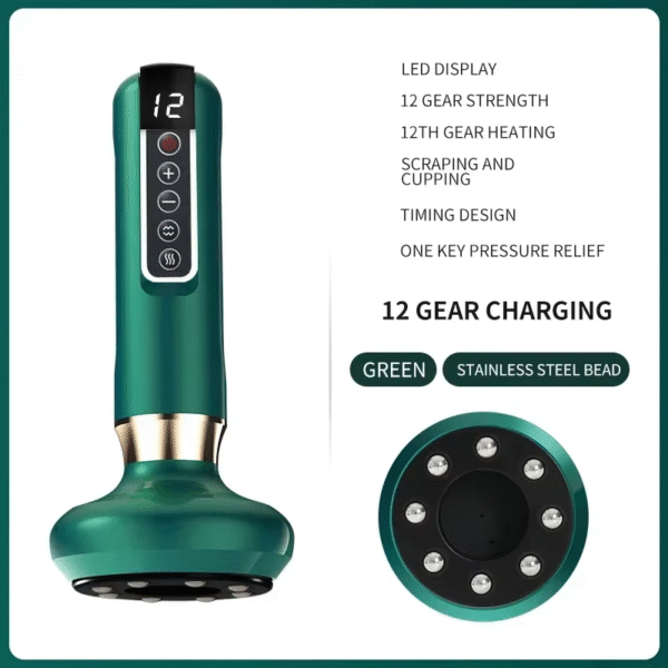 Tricolor Electric Massager Guasha anti Cellulite Vacuum Suction Cup Beauty Health Scraping Infrared Heat Slimming Massage Thera - Image 9