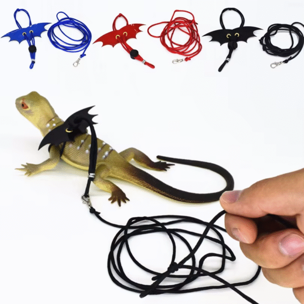 Reptile Lizard Pogona Vitticeps Lguana Iguana Squirrel Traction Rope Small Pet Outing Restraint Collar Adjustable Size - Image 2