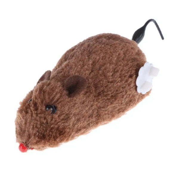 1PC Mouse Toy Clockwork Plush Mouse Toy for Cat Kitten Interactive Playing Toy Mechanical Motion Rat Pet Cat Products - Image 11