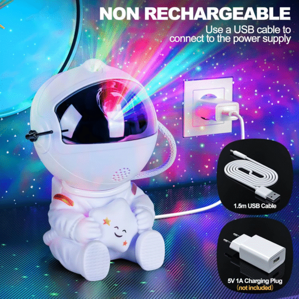 Astronaut Starry Sky Projector Adult Night Light Star Projector LED Astronaut Lamp Galaxy Projector for Bedroom Playroom - Image 4