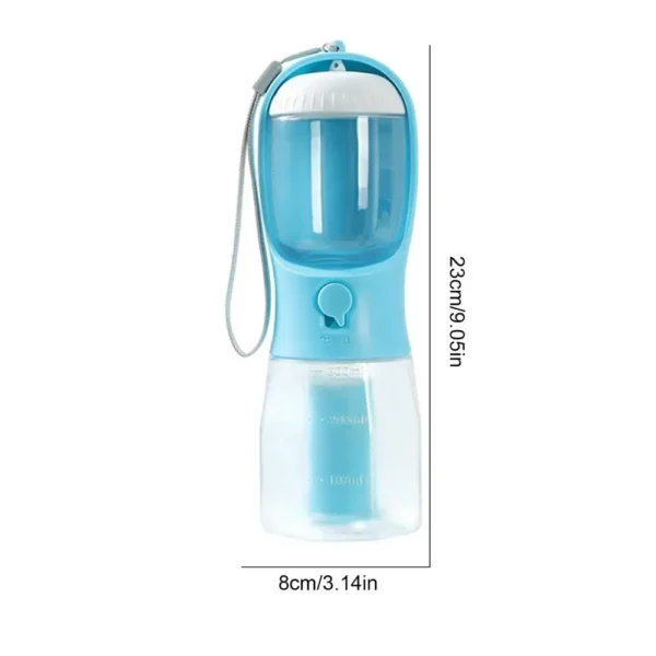 3 in 1 Portable Dog Water Bottle for Outdoor Walking Pet Drinker Cats Dogs Bowl Food Dispenser with Garbage Bag Pet Supplies - Image 10
