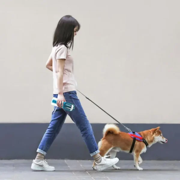 3 in 1 Portable Dog Water Bottle for Outdoor Walking Pet Drinker Cats Dogs Bowl Food Dispenser with Garbage Bag Pet Supplies - Image 7