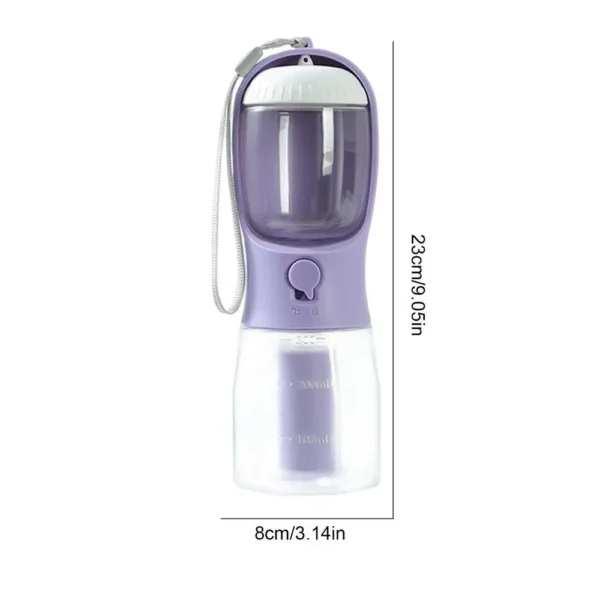 3 in 1 Portable Dog Water Bottle for Outdoor Walking Pet Drinker Cats Dogs Bowl Food Dispenser with Garbage Bag Pet Supplies - Image 14