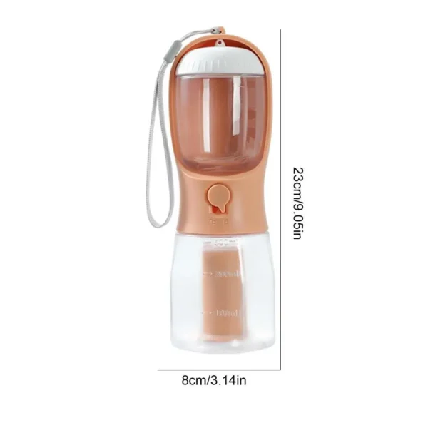 3 in 1 Portable Dog Water Bottle for Outdoor Walking Pet Drinker Cats Dogs Bowl Food Dispenser with Garbage Bag Pet Supplies - Image 16