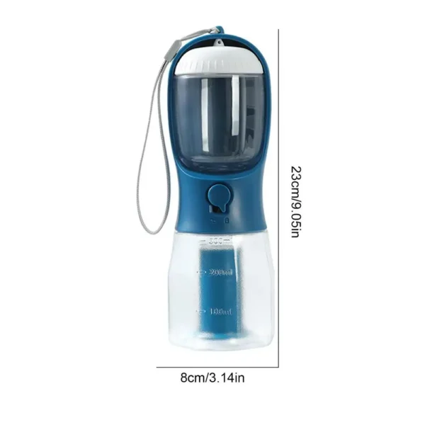 3 in 1 Portable Dog Water Bottle for Outdoor Walking Pet Drinker Cats Dogs Bowl Food Dispenser with Garbage Bag Pet Supplies - Image 9