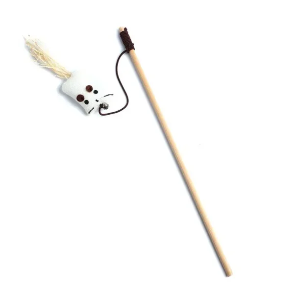 1PC Teaser Feather Toys Kitten Funny Colorful Rod Cat Wand Toys Wood Pet Cat Toys Interactive Stick Pet Cat Supplies - Image 12
