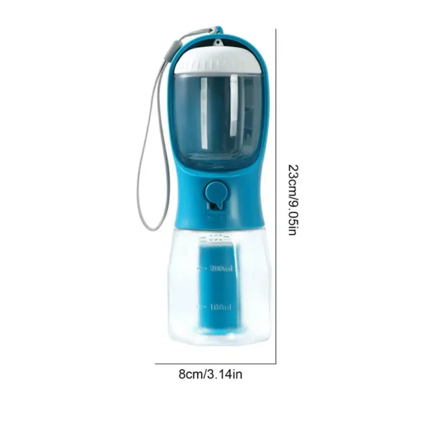 3 in 1 Portable Dog Water Bottle for Outdoor Walking Pet Drinker Cats Dogs Bowl Food Dispenser with Garbage Bag Pet Supplies - Image 12