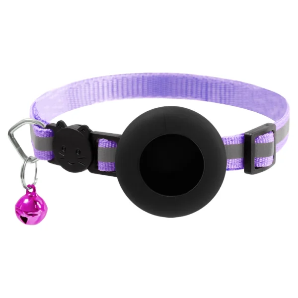 For Apple Airtags Cover Cat Collar Bell Ring Luminous Nylon Kitten Dog Collar for Airtag GPS Finder anti Loss Tracker Device - Image 12