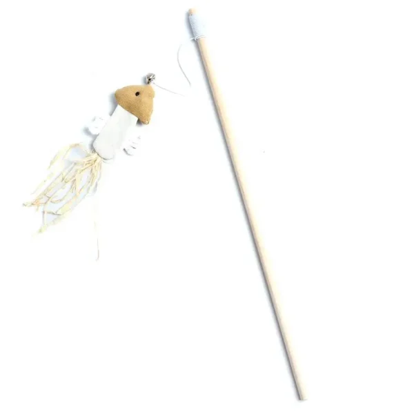1PC Teaser Feather Toys Kitten Funny Colorful Rod Cat Wand Toys Wood Pet Cat Toys Interactive Stick Pet Cat Supplies - Image 13