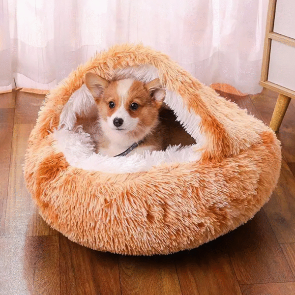 Pet Beds Soft Plush Cats Dogs House Bed for Dog with Slip Resistant Bottom Indoor Cat Cave Bed Machine Washable Pet Supplies - Image 6