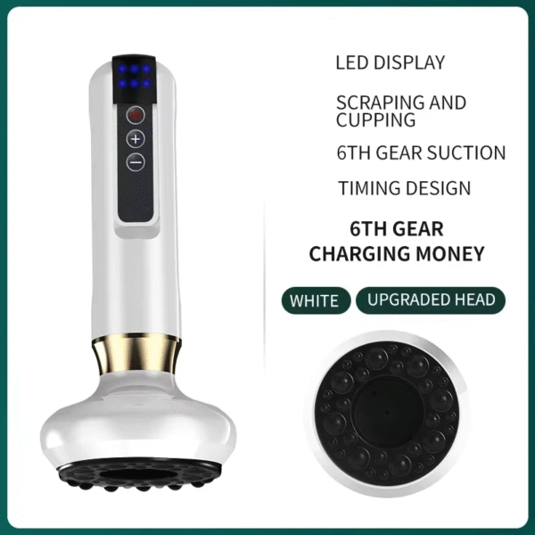 Tricolor Electric Massager Guasha anti Cellulite Vacuum Suction Cup Beauty Health Scraping Infrared Heat Slimming Massage Thera - Image 11