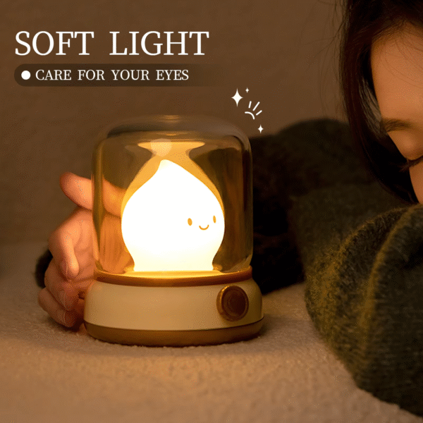 Mini Desktop LED Cute Night Lamp Creative USB Rechargeable Portable Cartoon Table Lamp for Coffee Bar Home Decor Hotel Bedroom - Image 5
