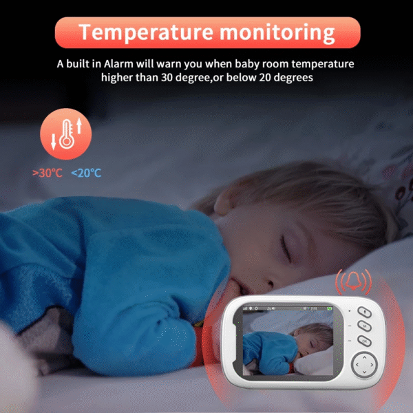 New 3.5 Inch Wireless Video Baby Monitor Night Vision Temperature Monitoring 2 Way Audio Talk Baby Nanny Security Camera - Image 4