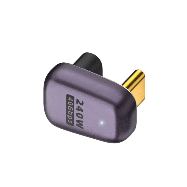 USB 4.0 PD 240W 8K 60Hz Charger Connector for Macbook 40Gbps High Speed USB C OTG U-Shape Straight Angle Male to Female Adapter - Image 13