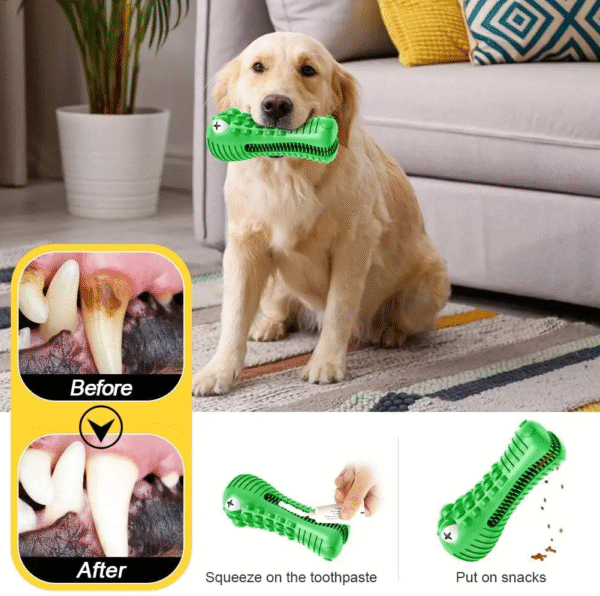 Squeak Dog Toy Interactive Rubber Pet Toys Chew Bite Cleaning Dog Tooth Brush for Aggressive Large Medium Breed 13-36 KG Dogs - Image 6