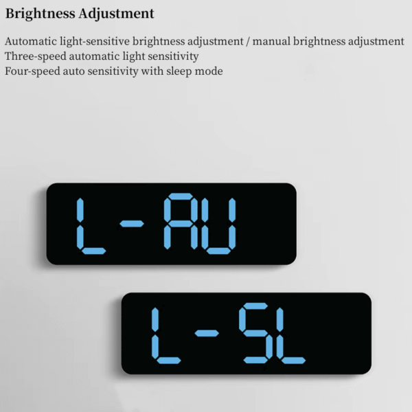 9 Inch Large Digital Wall Clock USB Powered TEMP Humidity Week Auto Dimmer DST Table Clock 12/24H Electronic LED Alarm Clock - Image 5
