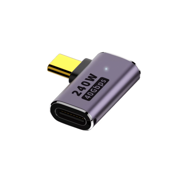 USB 4.0 PD 240W 8K 60Hz Charger Connector for Macbook 40Gbps High Speed USB C OTG U-Shape Straight Angle Male to Female Adapter - Image 12