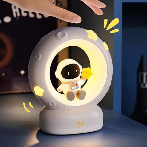 LED Night Light Panda Astronaut Bedside Sleeping Night Lights USB Charging Silicone Children Gife Eye Protection Lamp Lighting - Image 2
