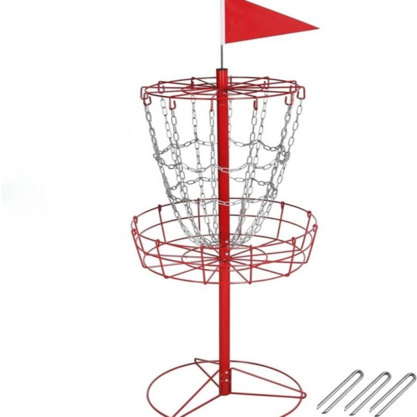 Yaheetech Portable Disc Golf Basket Target - 12-Chain, 25.2" Diameter, Lightweight & Easy to Assemble, Galvanized Steel, Portable Design - Image 12