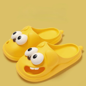 Tongue Kiss Slippers Big Eye Dog Slippers,Cute Funny Big Eye Dog Fun Cartoon Package Head Eva Slippers for Women