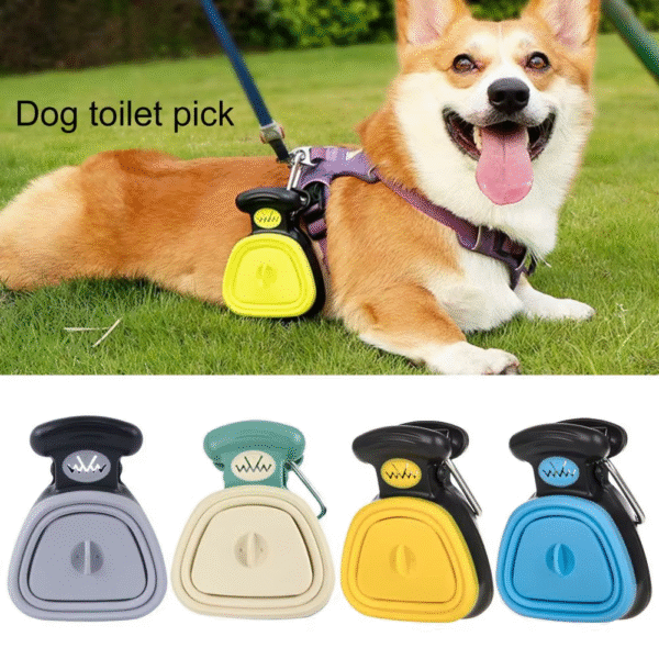 Pet Pooper Scooper Foldable Pooper Scooper with Decomposable Bags for Easy Pet Cleanup Travel Dog Litter Picker Shovel for Clean - Image 7