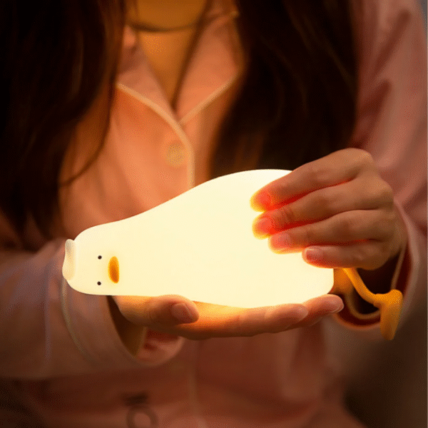 LED Children Night Light Rechargeable Silicone Squishy Duck Lamp Child Holiday Gift Sleeping Creative Bedroom Desktop Decor Lamp - Image 6