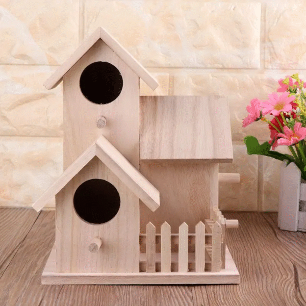Wooden Birdhouse Kit for Painting and Decorating - Blank Canvas Craft Project - Image 5